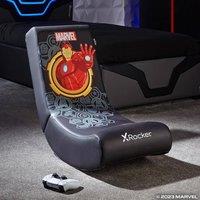 X Rocker Official Marvel Floor Rocker Gaming Chair for Kids in Gold