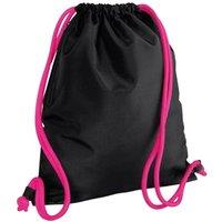 Bagbase Men's Icon Drawstring Bag Gymsac Pack of 2 in True Black