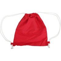 Bagbase Men's Icon Drawstring Bag Gymsac Pack of 2 in Red