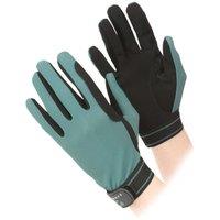Aubrion Men's Mesh Riding Gloves in Green | Size: Medium