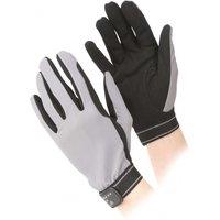Aubrion Men's Mesh Riding Gloves in Grey | Size: Large