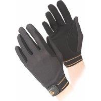 Aubrion Men's Mesh Riding Gloves in Black | Size: XS