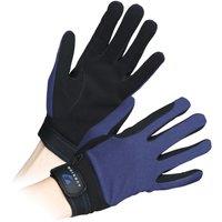 Aubrion Men's Mesh Riding Gloves in Navy | Size: Small
