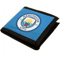 Manchester City FC Men's Canvas Wallet in Mid Blue