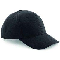 Beechfield Men's Pro-Style Brushed Cotton Heavy Cap in Black