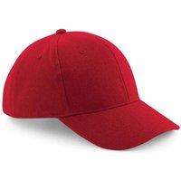 Beechfield Men's Pro-Style Brushed Cotton Heavy Cap in Red