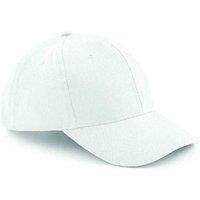Beechfield Men's Pro-Style Brushed Cotton Heavy Cap in White