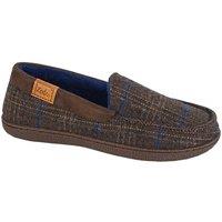 Zedzzz Men's Neville Slippers in Brown | Size: 12