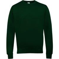 AWDis Women's Just Hoods Crew Neck Plain Sweatshirt (280 GSM) in Green | Size: XL