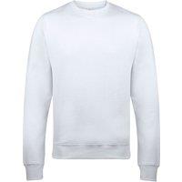 AWDis Women's Just Hoods Crew Neck Plain Sweatshirt (280 GSM) in White | Size: XS