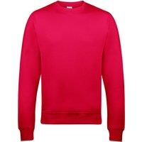 AWDis Women's Just Hoods Crew Neck Plain Sweatshirt (280 GSM) in Dark Pink | Size: 2XL