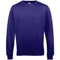 AWDis Women's Just Hoods Crew Neck Plain Sweatshirt (280 GSM) in Purple | Size: 3XL