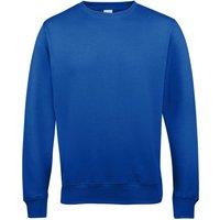 AWDis Women's Just Hoods Crew Neck Plain Sweatshirt (280 GSM) in Royal | Size: 3XL