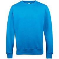 AWDis Women's Just Hoods Crew Neck Plain Sweatshirt (280 GSM) in Blue | Size: 3XL