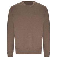 AWDis Women's Just Hoods Crew Neck Plain Sweatshirt (280 GSM) in Brown | Size: XL