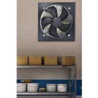 Living and Home Ventilation Wall-Mounted Exhaust Axial Fan 14-inch in Black