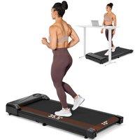 Dprodo Walking Pad Treadmill Under Desk Treadmill in Black