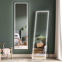 Dprodo 160CM x 50CM LED Full Body Mirror in Black | Size: 1 Pack