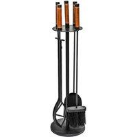 Ivyline Leather Handle Companion Set 70cm in Black