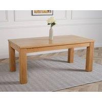 Thats Furniture Dakot 182cm Chunky Large Solid Oak Dining Table in Light Oak