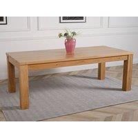 Thats Furniture Dakot 222cm Chunky Extra Large Solid Oak Dining Table in Light Oak