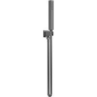 Balterley Round Outlet Elbow Parking Bracket Shower Handset Brushed Pewter in Silver