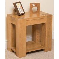Thats Furniture Kuba Solid Oak Lamp Table for Living Room in Light Oak