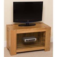Thats Furniture Kuba Solid Oak TV Unit with Storage in Light Oak