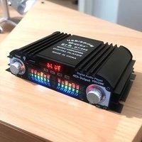 Kelvenix Amplifier Bluetooth Stereo HiFi Audio 4CH USB SD FM Remote in Black