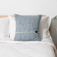Native Natural Diamond Blue Wool Cushion 45x45cm | Size: 45 cm x 45 cm