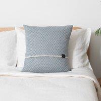 Native Natural Hoop Blue Wool Cushion 45x45cm | Size: 45 cm x 45 cm