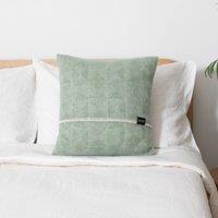 Native Natural Diamond Green Wool Cushion 45x45cm | Size: 45 cm x 45 cm