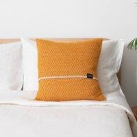 Native Natural Hoop Mustard Wool Cushion 45x45cm | Size: 45 cm x 45 cm