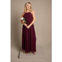 Coast Women's Teen Cross Front Detail Cami Bridesmaid Dress in Fig | Size: 14-15 Years