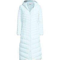 Lands' End Women's Wanderweight Down Ultralight Packable Hooded Maxi Coat in Blue | Size: 20