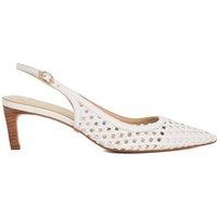 Dune London Women's 'Divided' Leather Strappy Heels in White | Size: 4