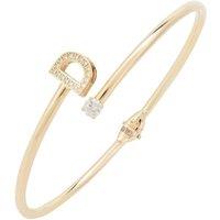 Latelita Women's Initial Bangle Gold D