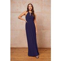 TFNC London Women's Sidony Navy Maxi Dress | Size: 16