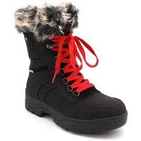 Mammal Women's 'Yukon' Insulated Waterproof Winter Boots with Flip-over Ice Grips in Black | Size: 3