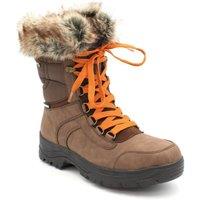 Mammal Women's 'Yukon' Insulated Waterproof Winter Boots with Flip-over Ice Grips in Light Brown | Size: 4