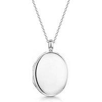 LOVELOX Lockets Women's Large Oval Locket in Silver