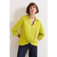 Phase Eight Women's Clary Twist Front Shirt in Green | Size: 14