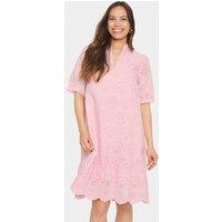 Saint Tropez Women's Geleksa Lace A-Line Dress in Baby Pink | Size: Medium