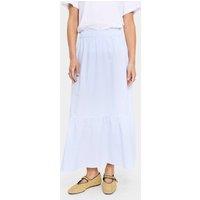 Saint Tropez Women's ElmikoSZ Striped Maxi Skirt in Baby Blue | Size: Medium