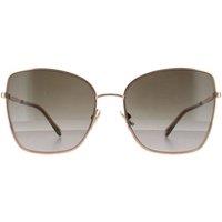 Jimmy Choo Women's Square Copper Gold Grey Gradient ALEXIS/S