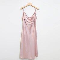 Soft Strokes Silk Women's Silk Slip Dress Rebirth of Venus - Baby Pink | Size: 4