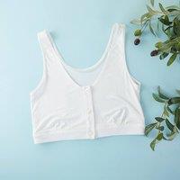 Soft Strokes Silk Women's Silk Bralette Elora Bras Knitted - White | Size: Large