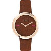 Furla Women's My Piper Brown Dial Calfskin Leather Watch