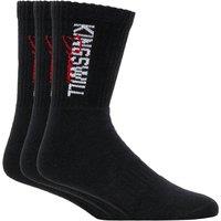 Kings Will Dream Men's Bilkie Sports Socks 3 Pack in Black