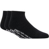 Kings Will Dream Men's Simplene Ankle Socks 3 Pack in Black